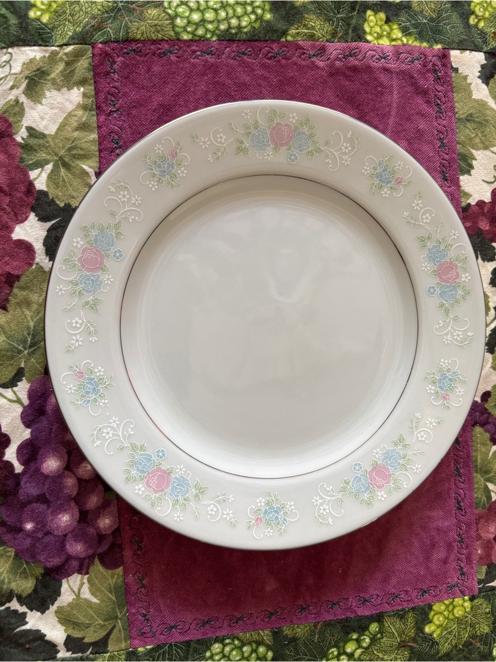 Prestige China Garden Floral White  Bread and Butter Plate